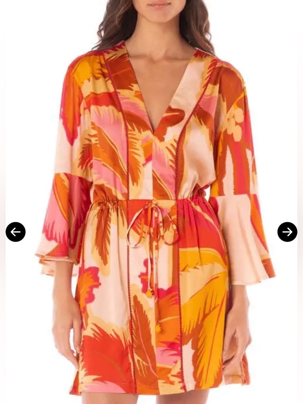 Maaji By Anthropologie “Jungle Palms” Enjoyable Cover-Up Dress